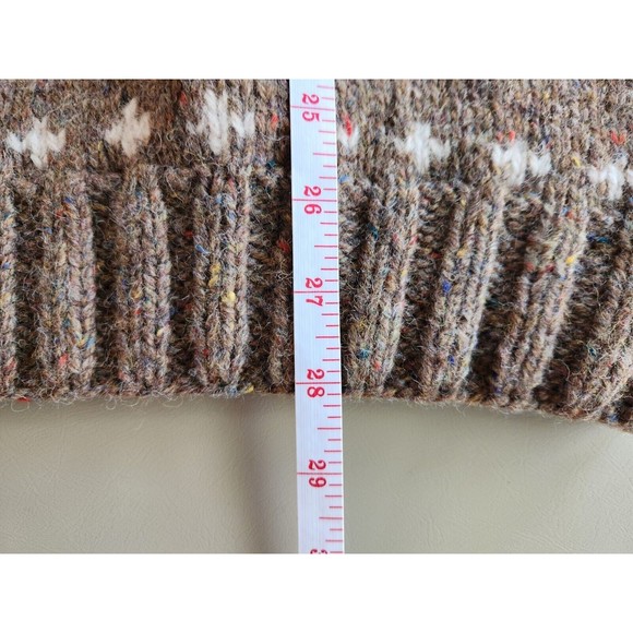 Tommy Hlfiger Chunky Wool Brown‎ Sweater Size XL Abstract Pattern - Picture 6 of 7